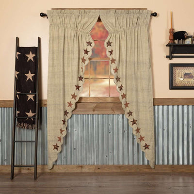 Abilene Star Prairie Short Panel Curtain Set of 2