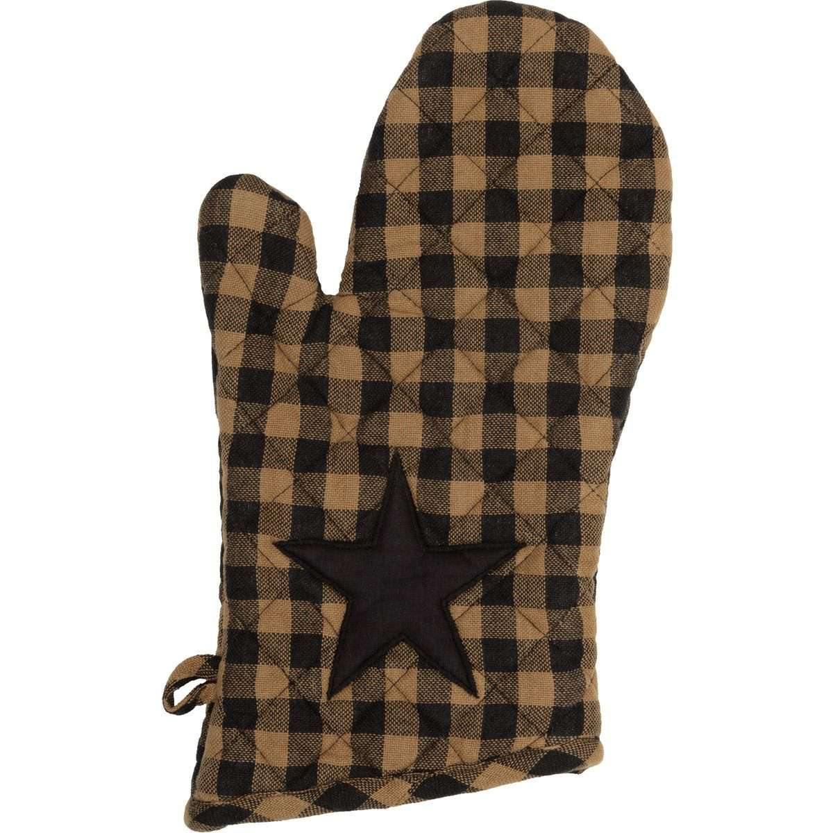 Black Star Oven Mitt VHC Brands front