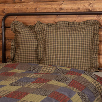 Cedar Ridge Fabric Euro Sham 26x26 VHC Brands