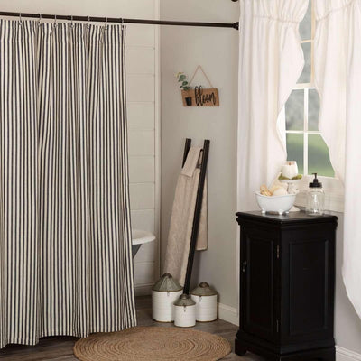Ashmont Ticking Stripe Shower Curtain 72