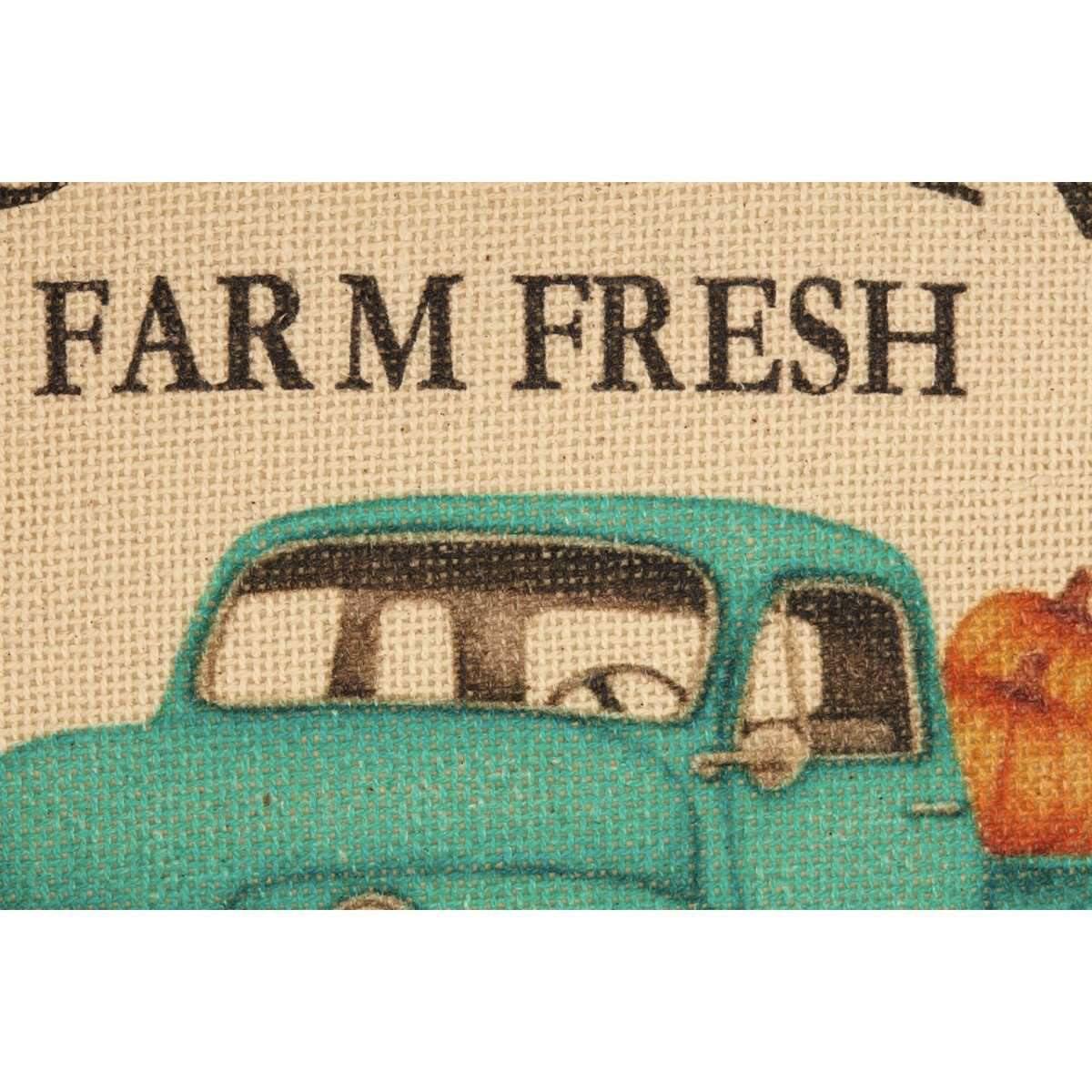 Fall on the Farm Truck Pillow 18x18 VHC Brands zoom