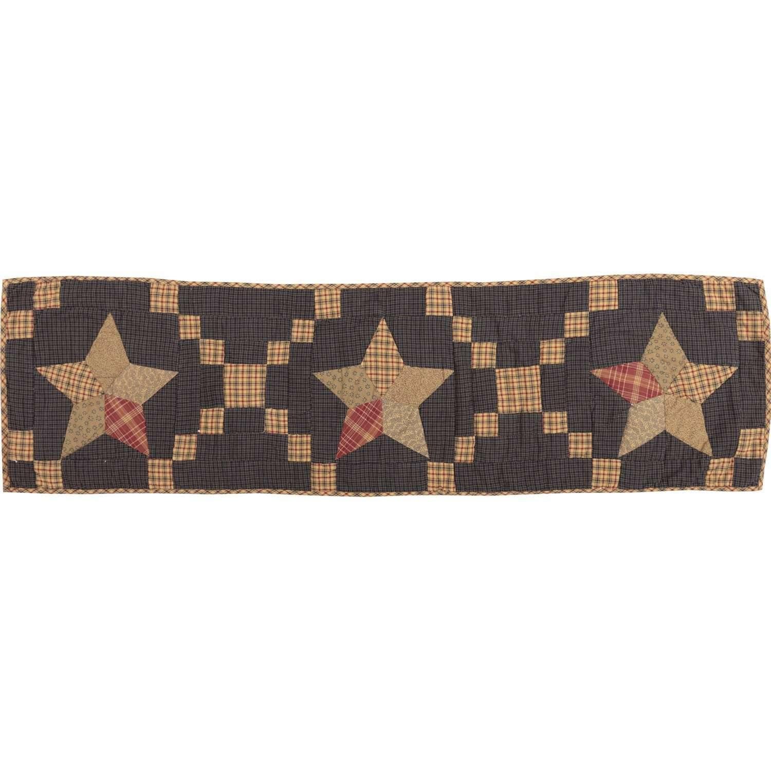 Arlington Runner Quilted Patchwork Star 13x48 VHC Brands - The Fox Decor
