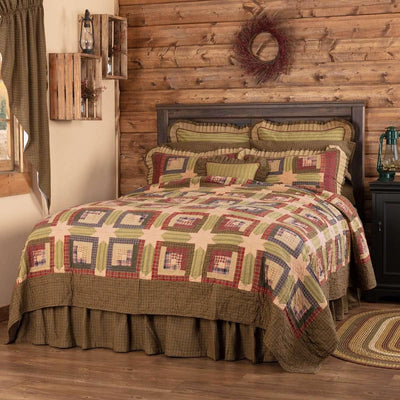 Tea Cabin Twin Quilt 70Wx90L VHC Brands