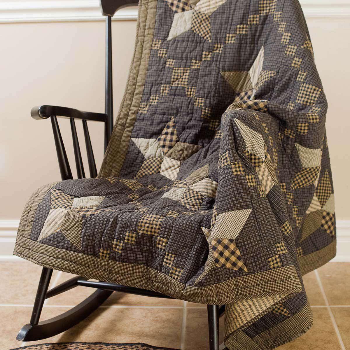 Farmhouse Star Quilted Throw Buy