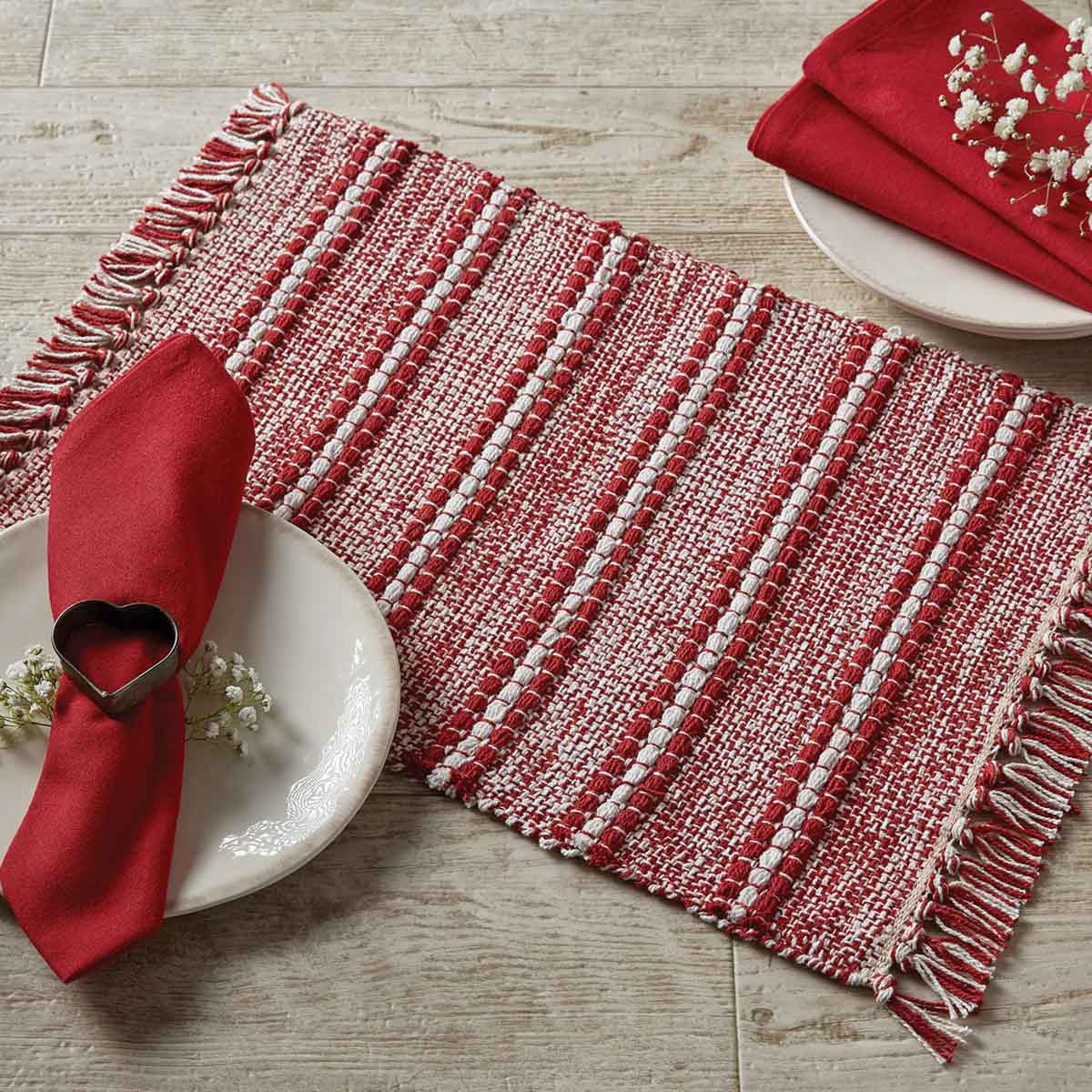 Peppermint Stripe Placemats - Set Of 6 Park Designs