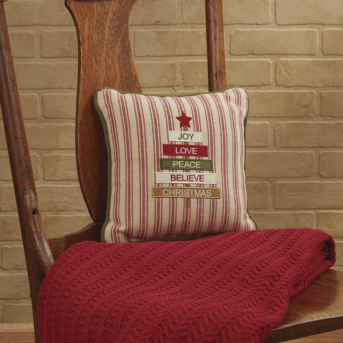 Oh Christmas Tree Pillow - 10x10  Set of 2 Park Designs