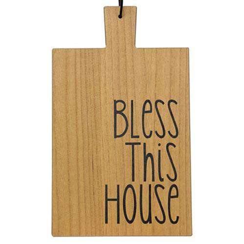 Bless this House Wooden Cutting Board Wall Hanging simple