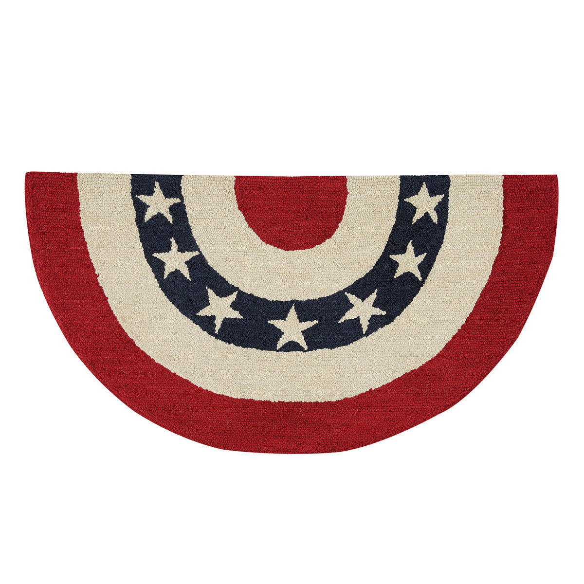 Americana Half Round Half Circle Hooked Rug - 2' X 3' - Park Designs