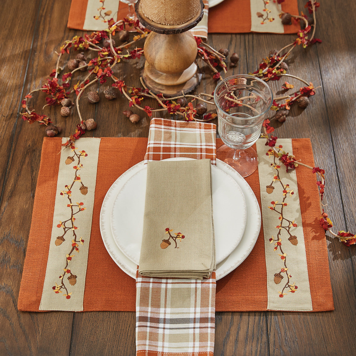 Bittersweet And Acorns Placemats - Set Of 6 Park Designs