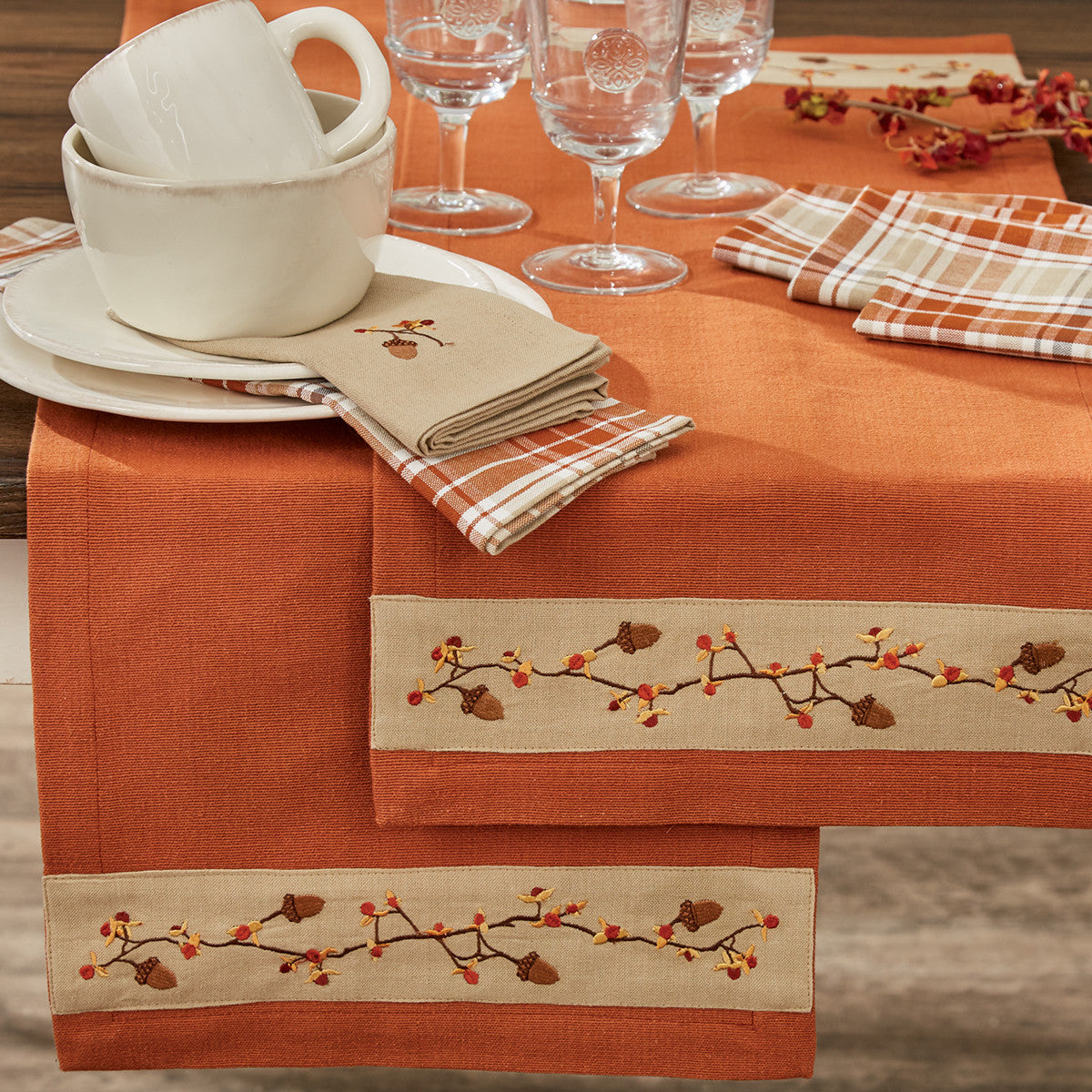 Bittersweet And Acorns Placemats - Set Of 6 Park Designs