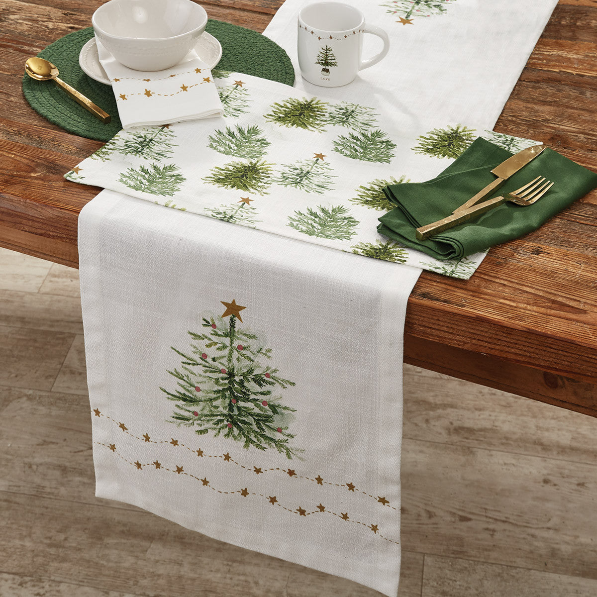 Rustic Christmas Placemats - Trees Set of 4 Park Designs