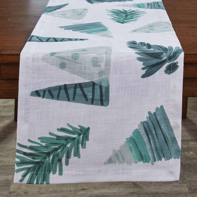 Hand Painted Holiday Table Runner - 54