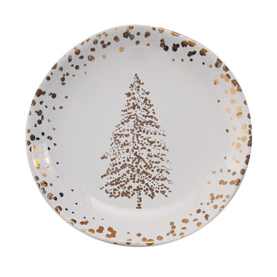 Golden Christmas Appetizer Plate - Set of 2 Park Designs