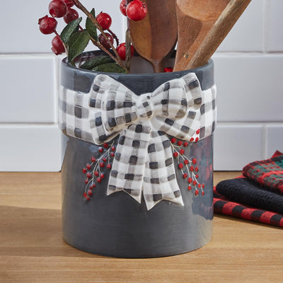 Home For Christmas Utensil Crock - Park Designs