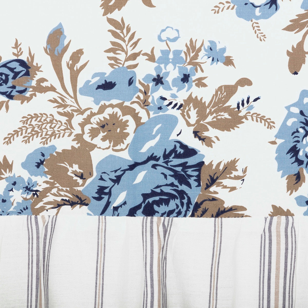 Annie Blue Floral Ruffled Valance 16x60 VHC Brands