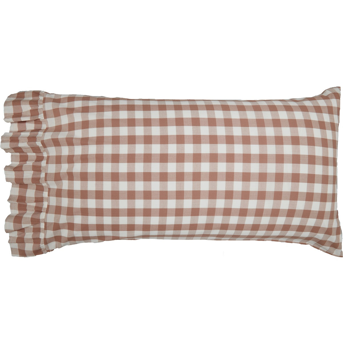 Annie Buffalo Portabella Check King Pillow Case Set of 2 21x36+4 VHC Brands