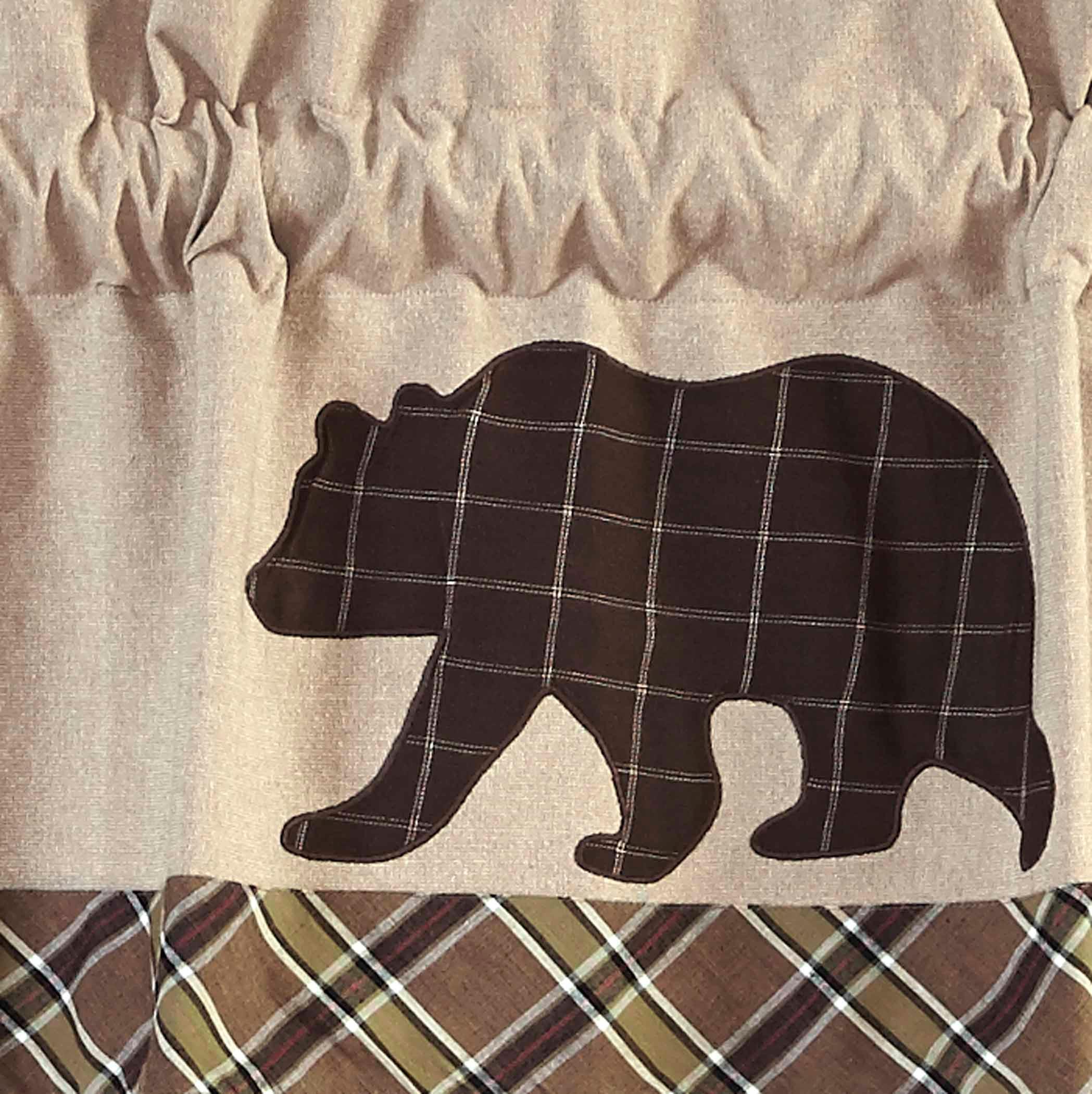 Wyatt Bear Valance Curtain - The Fox Decor