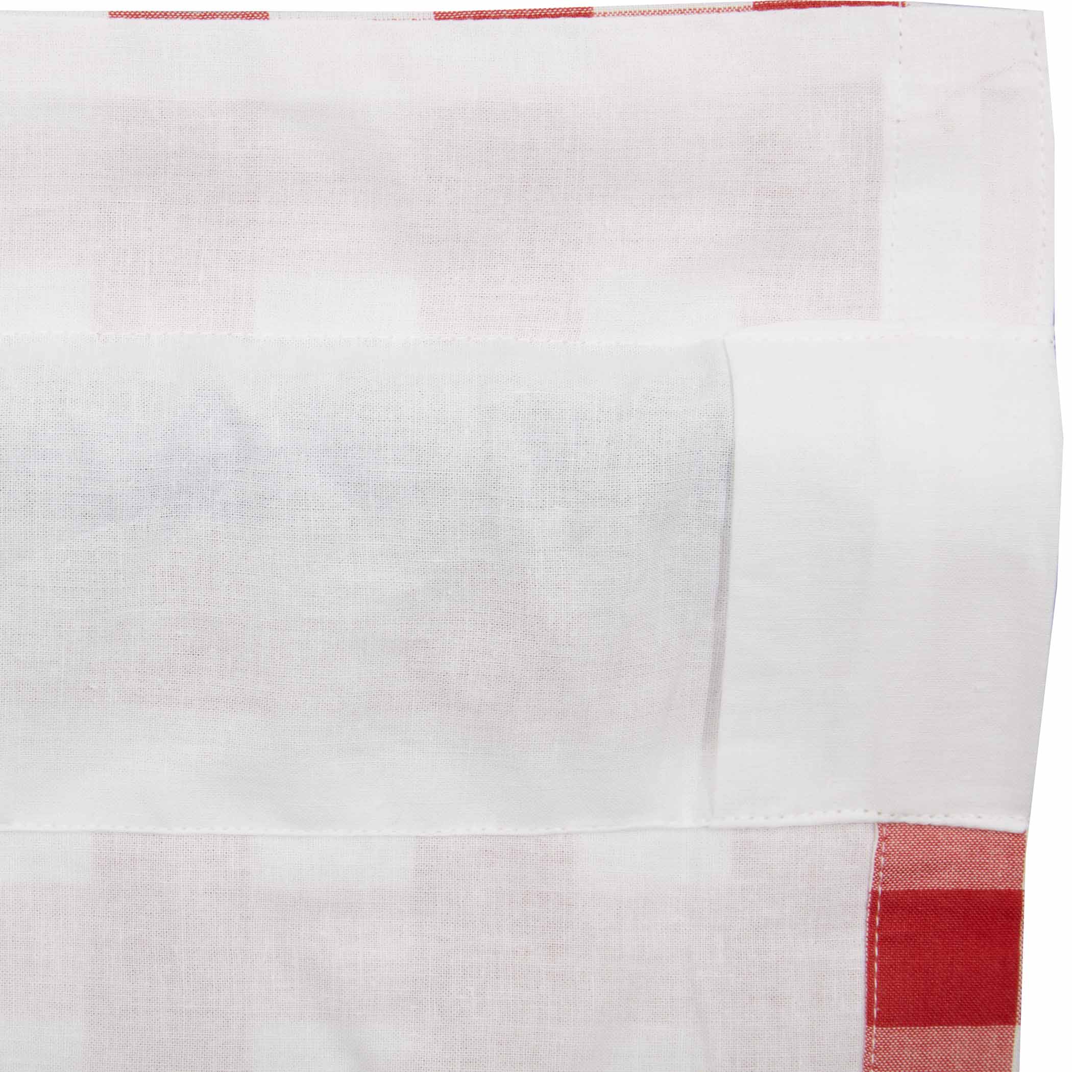 Annie Buffalo Red Check Prairie Long Panel Curtain Set of 2