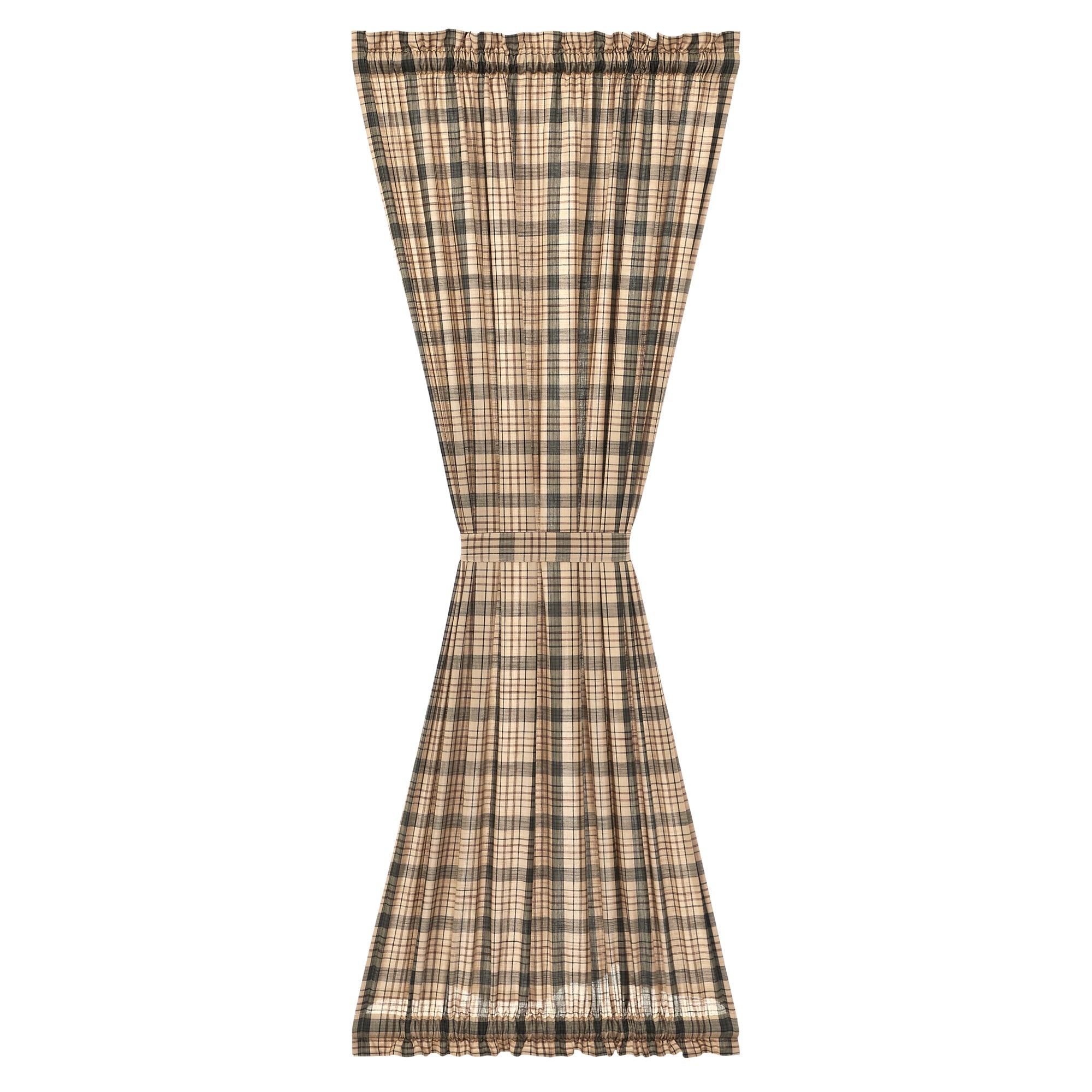 Cider Mill Plaid Door Panel Curtain 72x40 VHC Brands