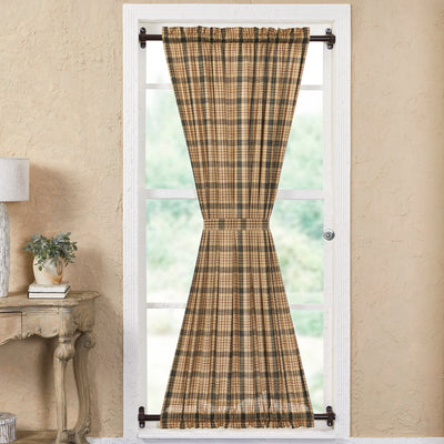 Cider Mill Plaid Door Panel Curtain 72x40 VHC Brands