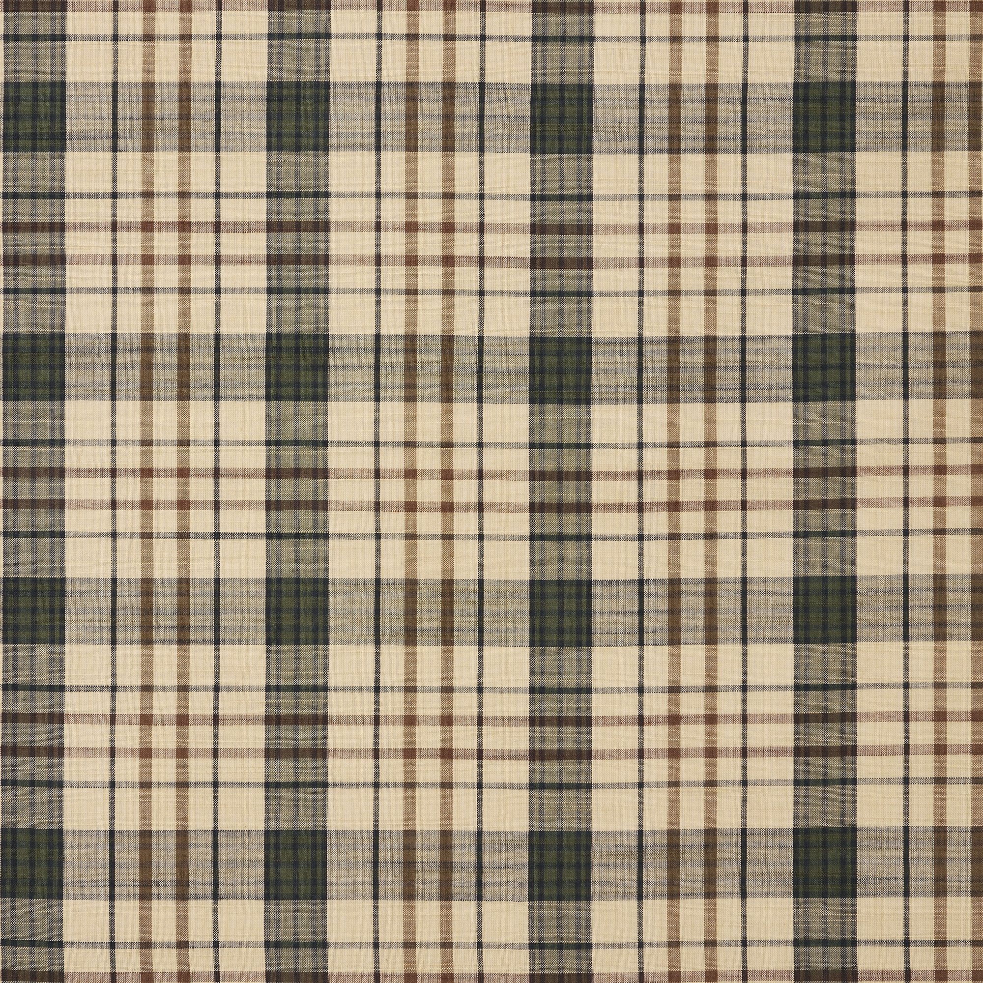 Cider Mill Plaid Valance Curtain 16x90 VHC Brands