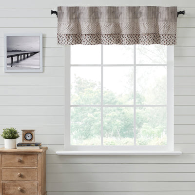 Florette Ruffled Valance Curtain 16x60 VHC Brands