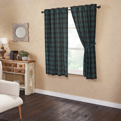 Pine Grove Short Panel Curtain Set of 2 63x36 VHC Brands