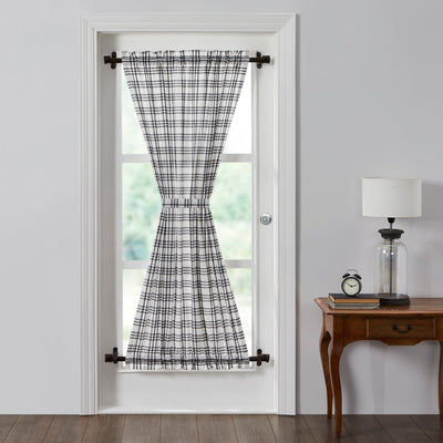 Sawyer Mill Black Plaid Door Panel 72x40 VHC Brands