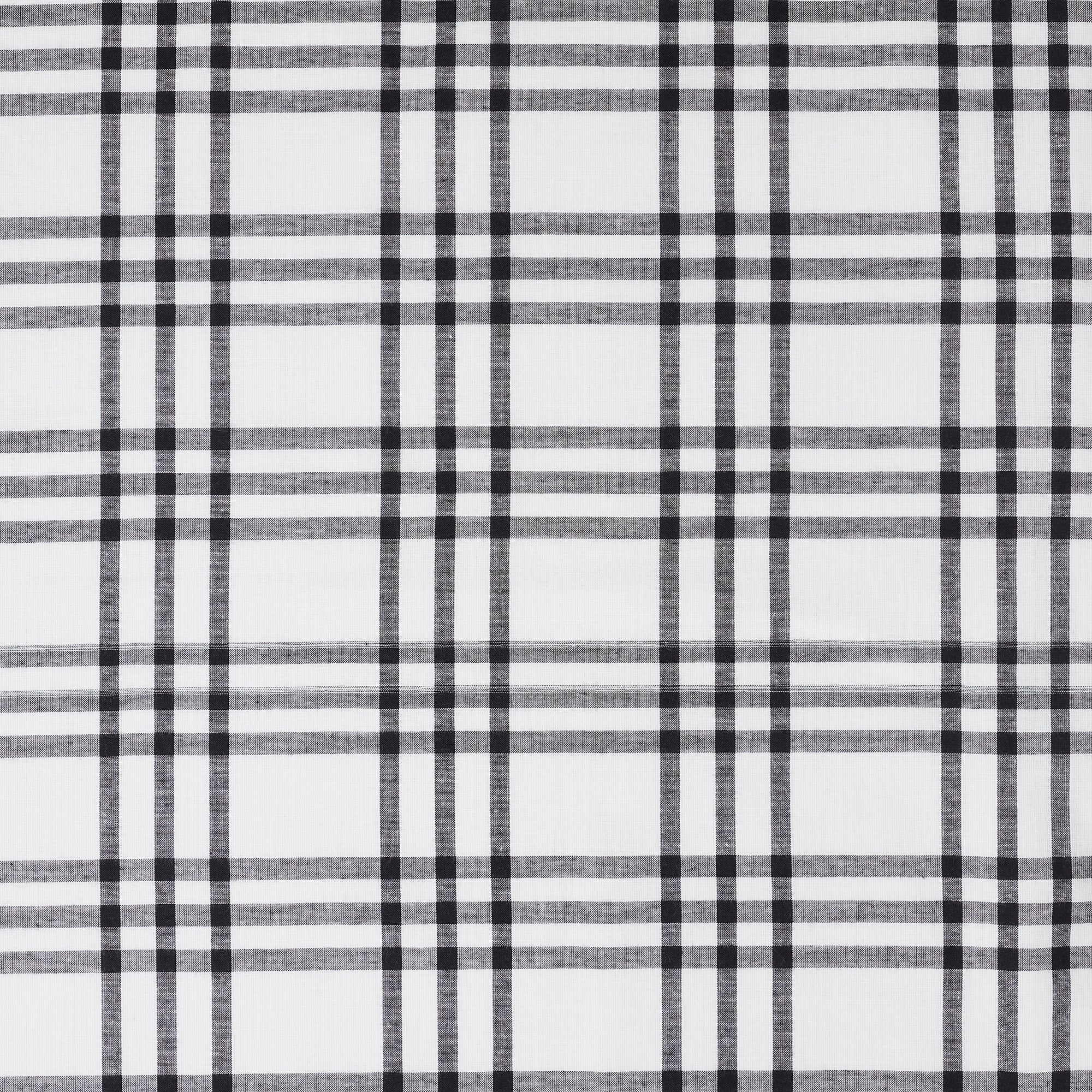 Sawyer Mill Black Plaid Prairie Long Panel Curtain Set of 2 84x36x18 VHC Brands
