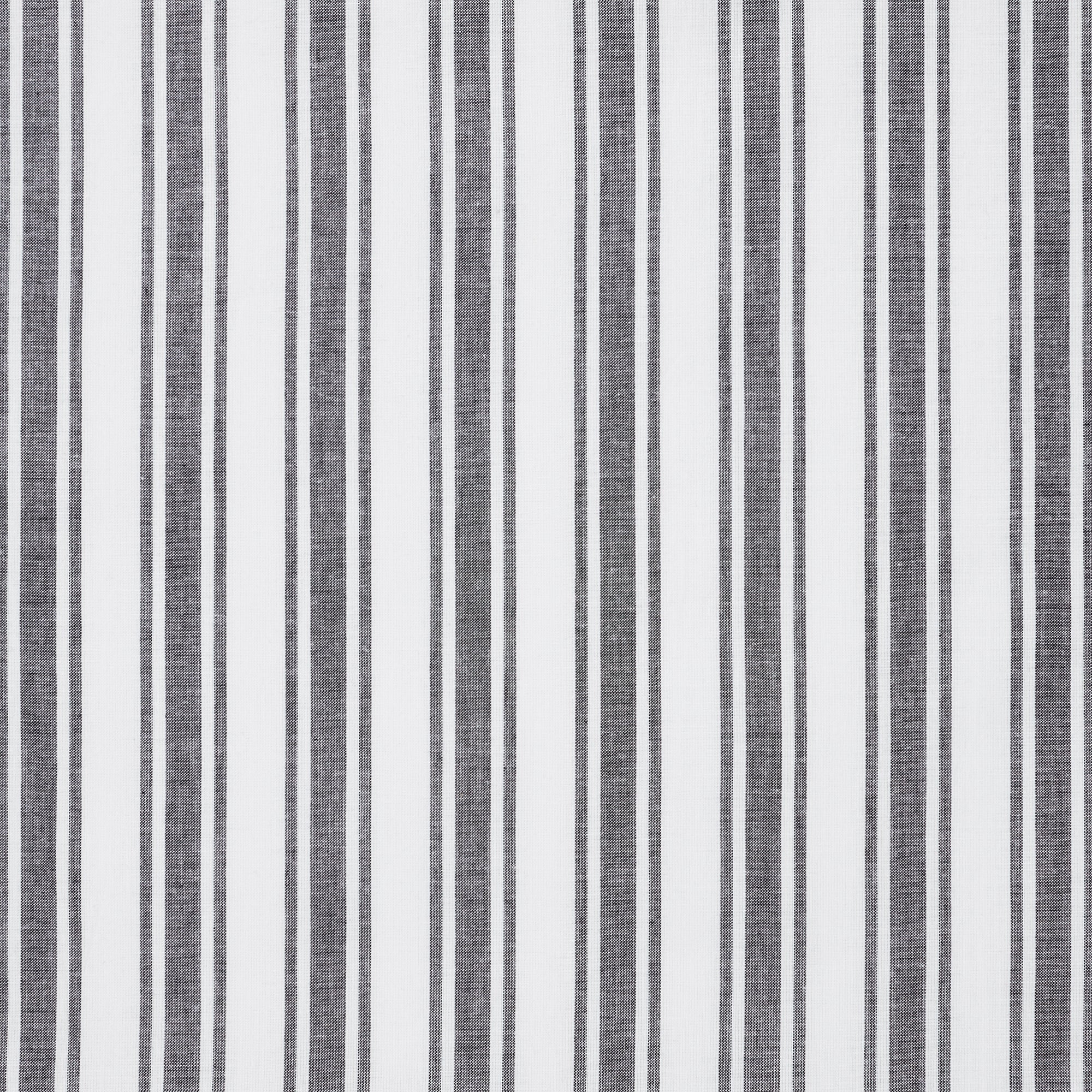 Sawyer Mill Black Ticking Stripe Panel Curtain Set of 2 84x40 VHC Brands