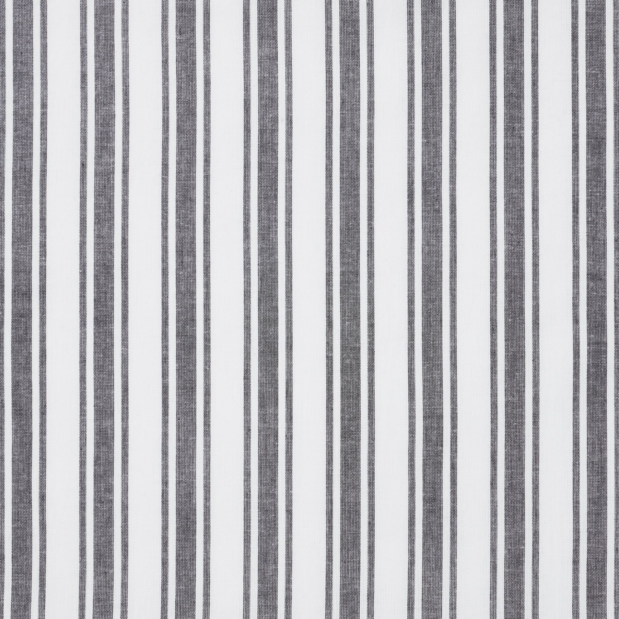 Sawyer Mill Black Ticking Stripe Shower Curtain 72x72 VHC Brands