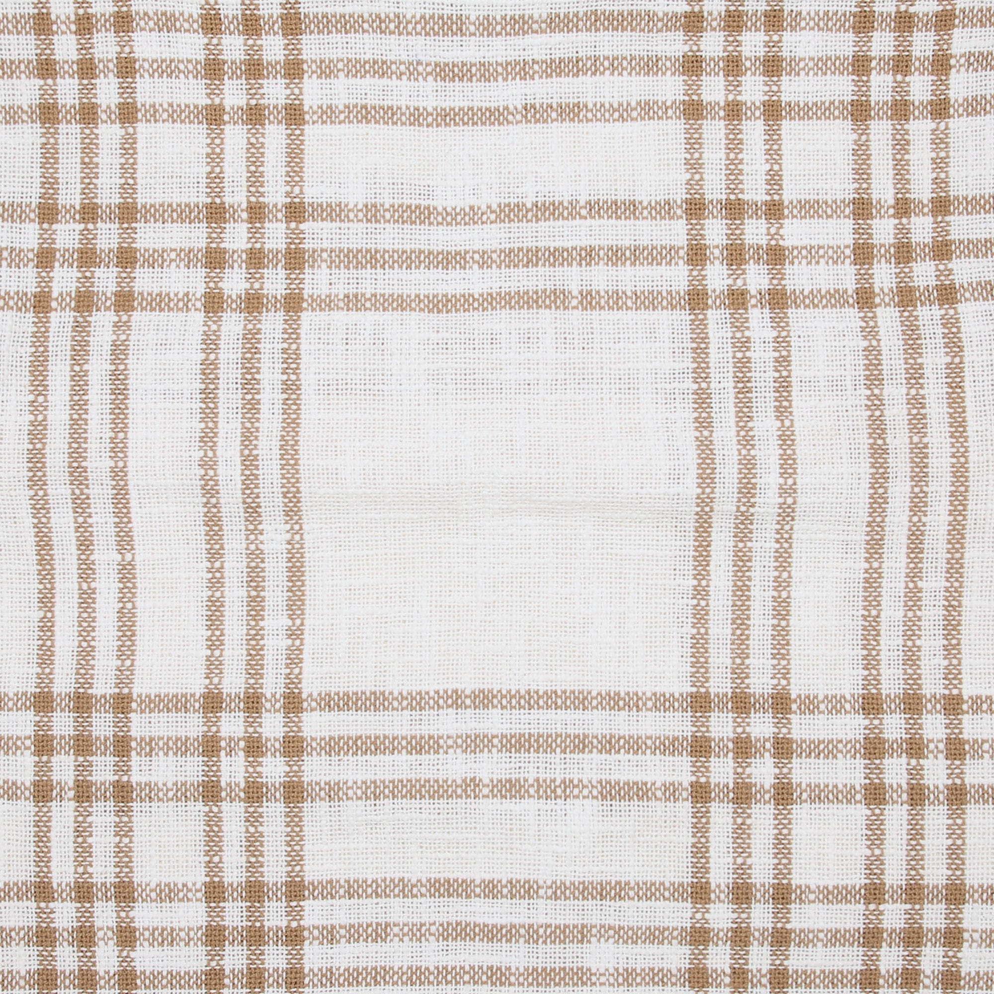 Wheat Plaid Tier Curtain Set of 2 L36xW36 VHC Brands