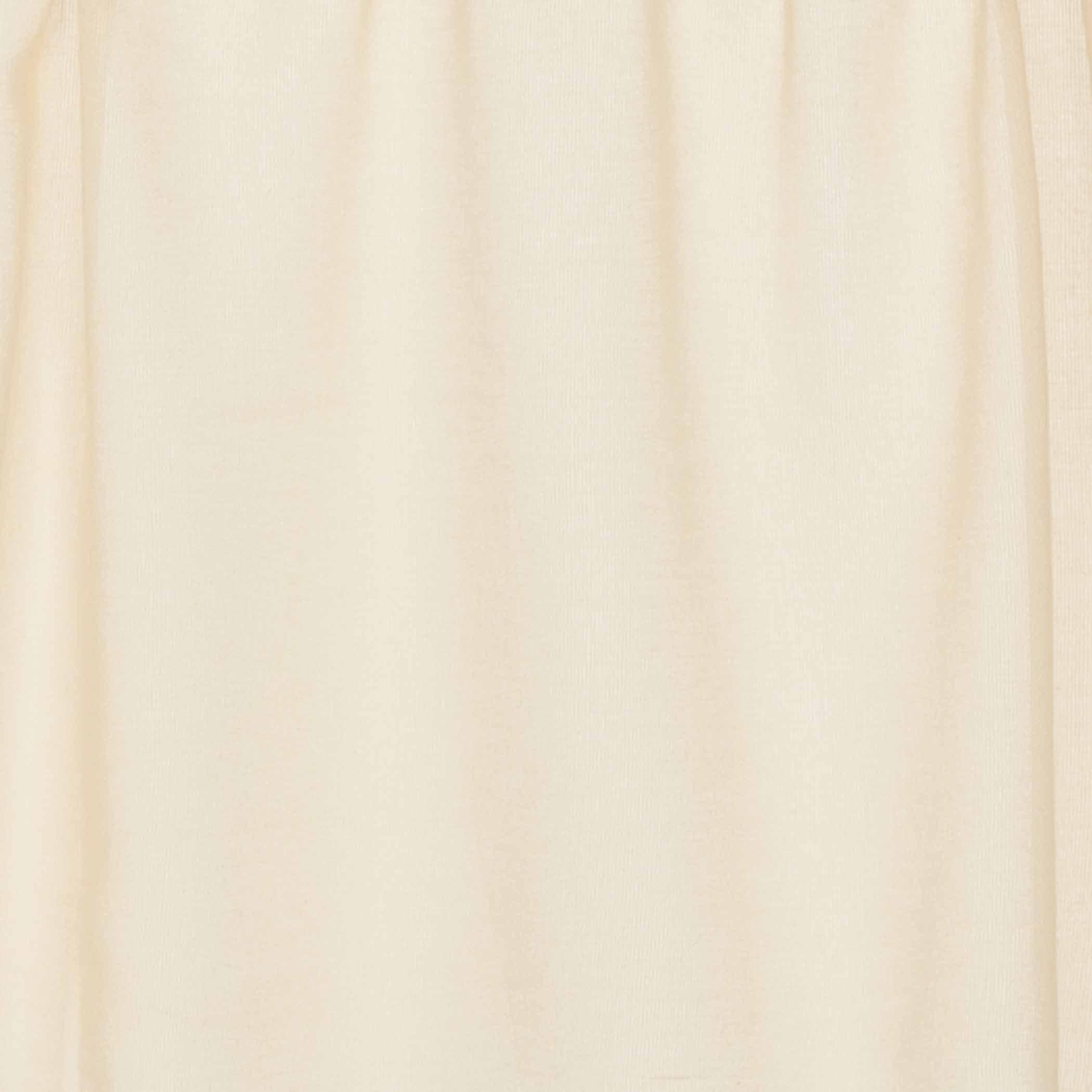 Tobacco Cloth Natural Prairie Short Panel Curtain Fringed Set of 2 63x36x18 VHC Brands - The Fox Decor