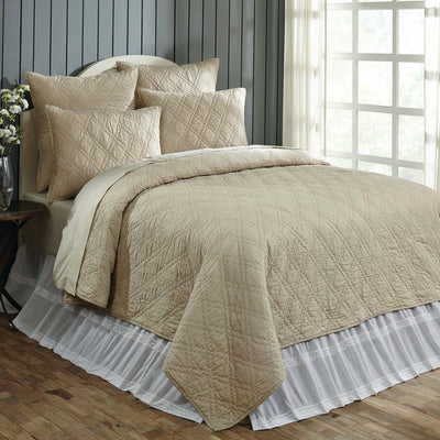 Casey Taupe King/Queen Quilt VHC Brands