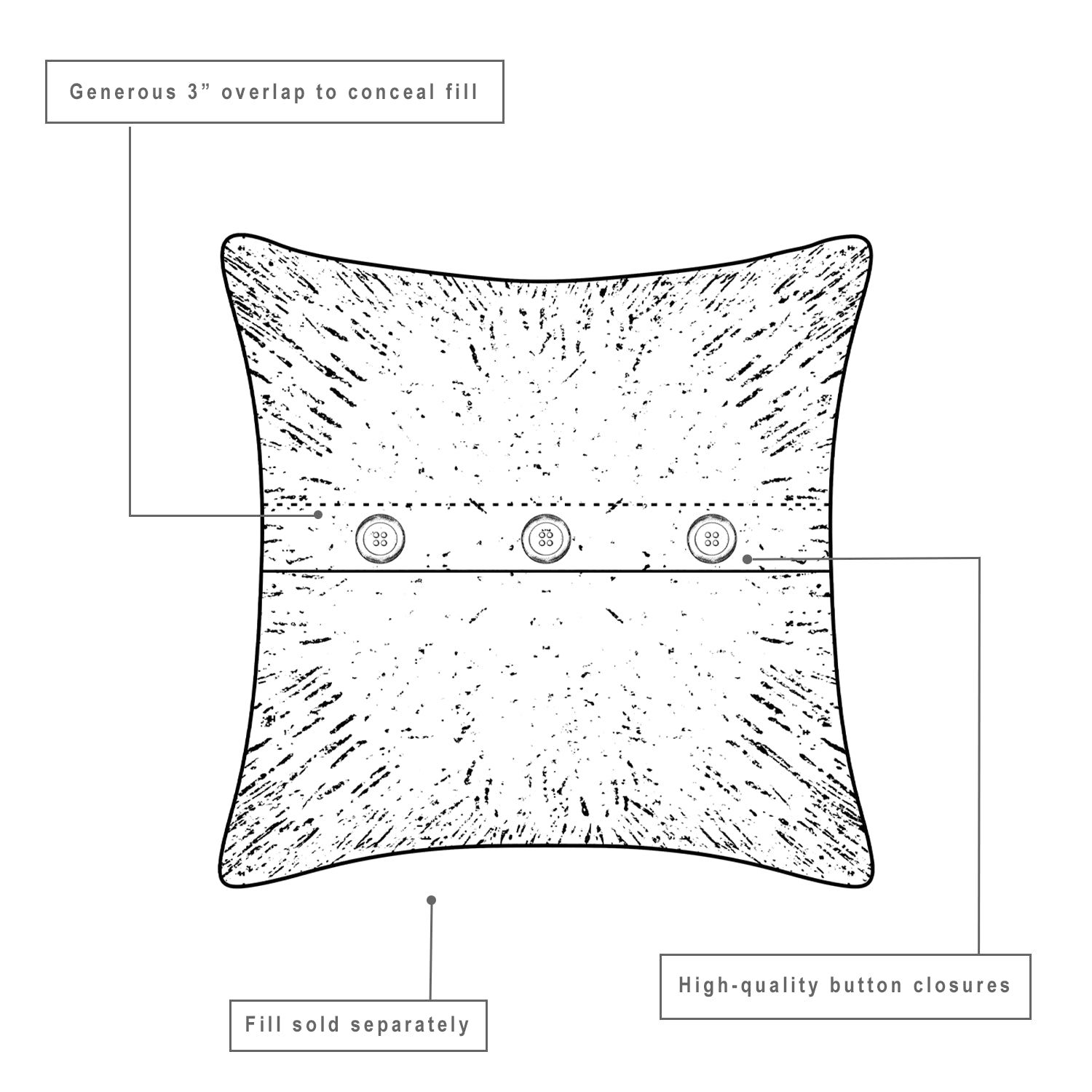 Bingham Star Euro Sham Fabric 26x26 VHC Brands