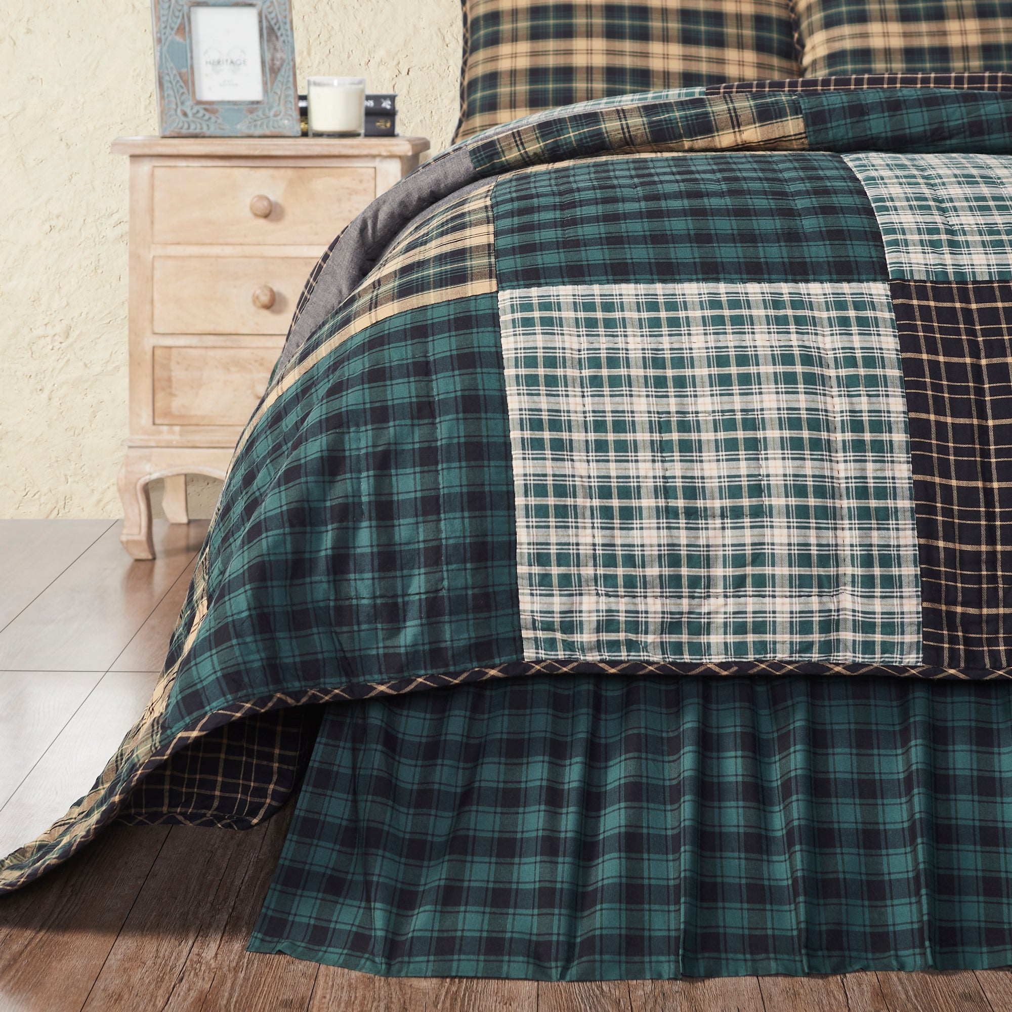 Pine Grove King Bed Skirt 78x80x16 VHC Brands