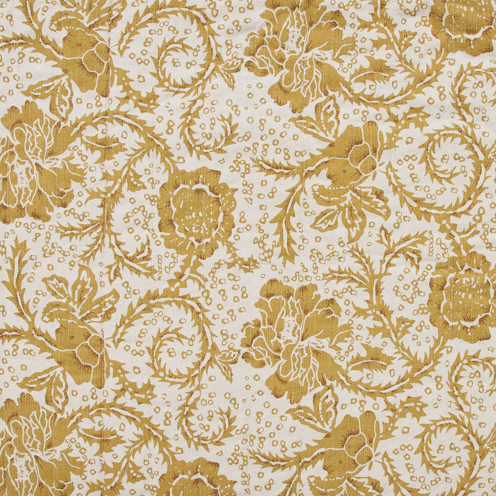 Dorset Gold Floral Standard Sham 21x27 VHC Brands