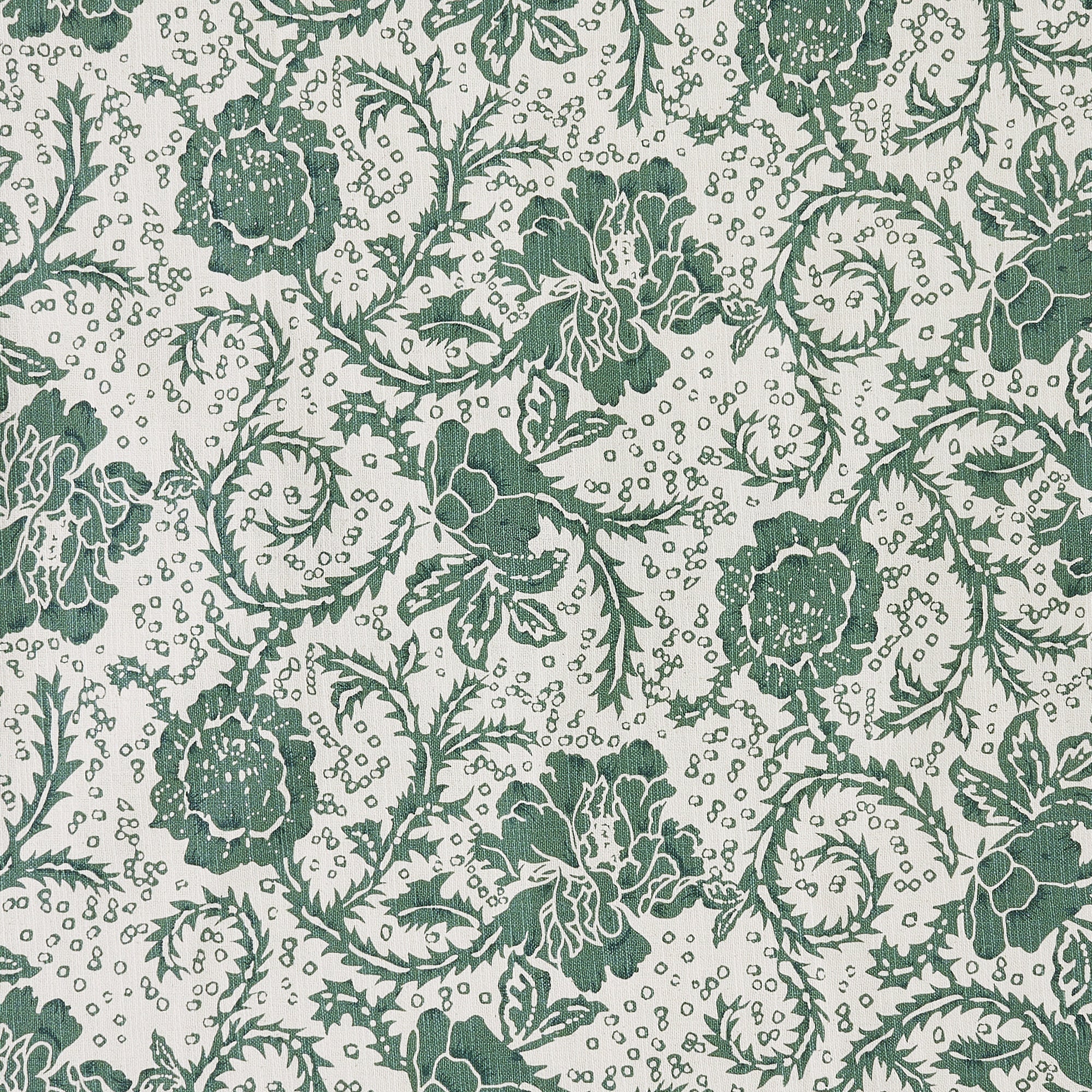 Dorset Green Floral Ruffled King Pillow Case Set of 2 21x36+4 VHC Brands