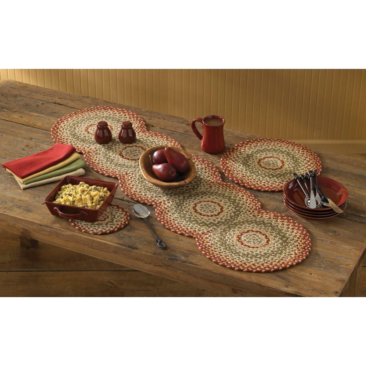 Mill Village Braided Table Runner - 54"L Park Designs