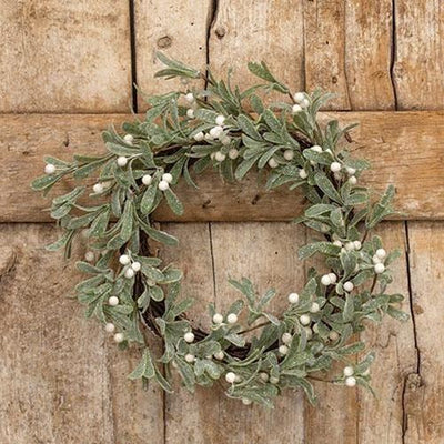 Glittered Mistletoe Wreath