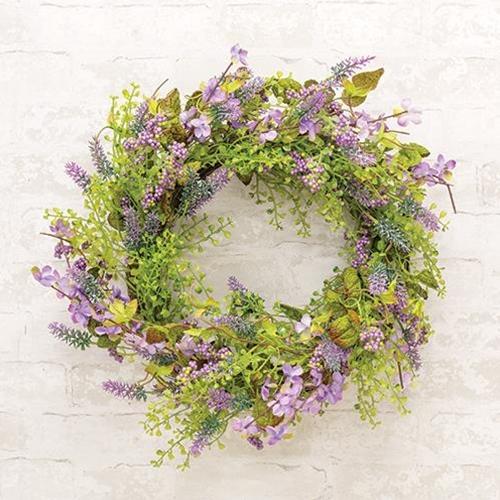 Natural Twig & Lavender Wreath