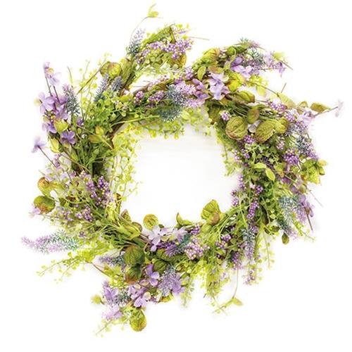 Natural Twig & Lavender Wreath