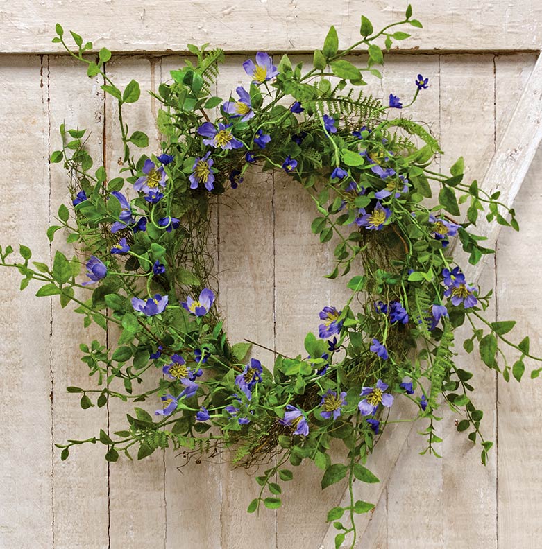 Blue Violet Wreath
