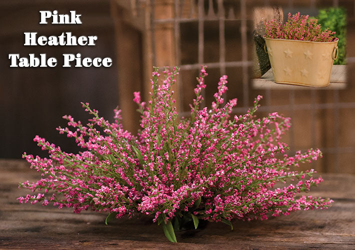 Pink Heather Table Piece