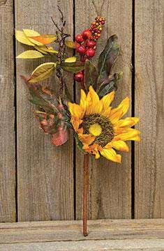 Harvest Sunflower Pick - The Fox Decor