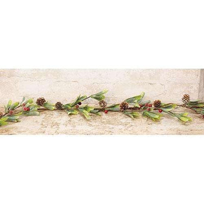 Merry Mistletoe Garland, 4.5 ft