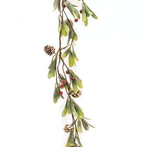 Merry Mistletoe Garland, 4.5 ft - The Fox Decor
