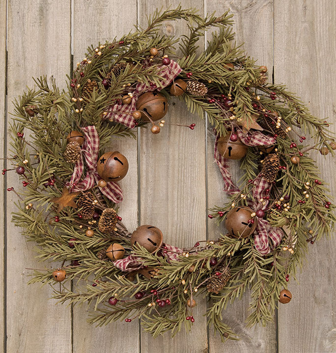 Rustic Holiday Pine Wreath, 22"