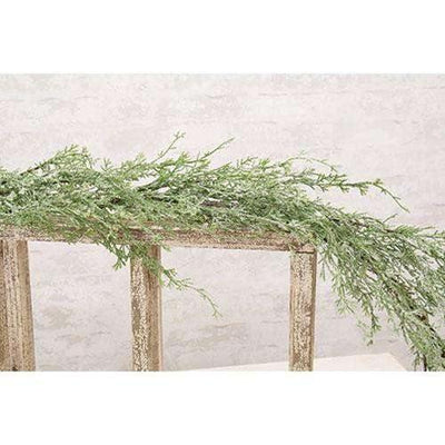 Ice Glazed Cedar Garland, 5ft