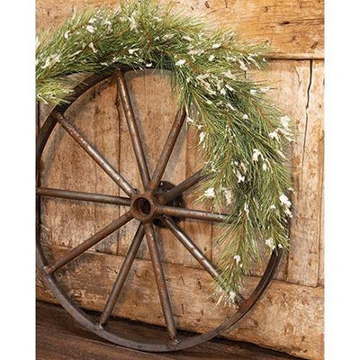 Snowy Silver Fir Garland, 6ft Christmas Decor